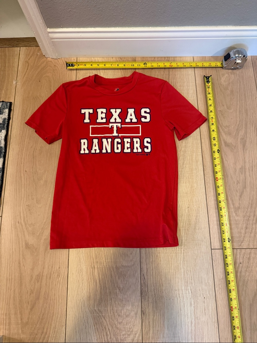 ❤️ Texas Rangers Majestic Performance Tee | Boys Large (14–16) | MLB Baseball - Picture 8 of 8